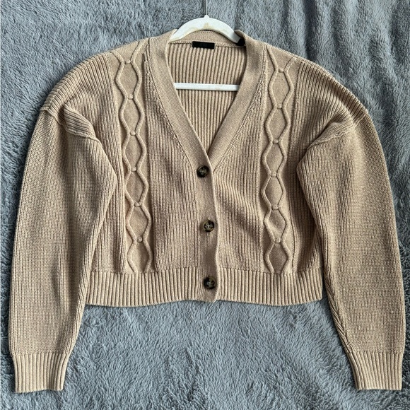 Brand - ATM Anthony Thomas Melillo Cable Knit Cotton & Cashmere Cardigan - Picture 3 of 6